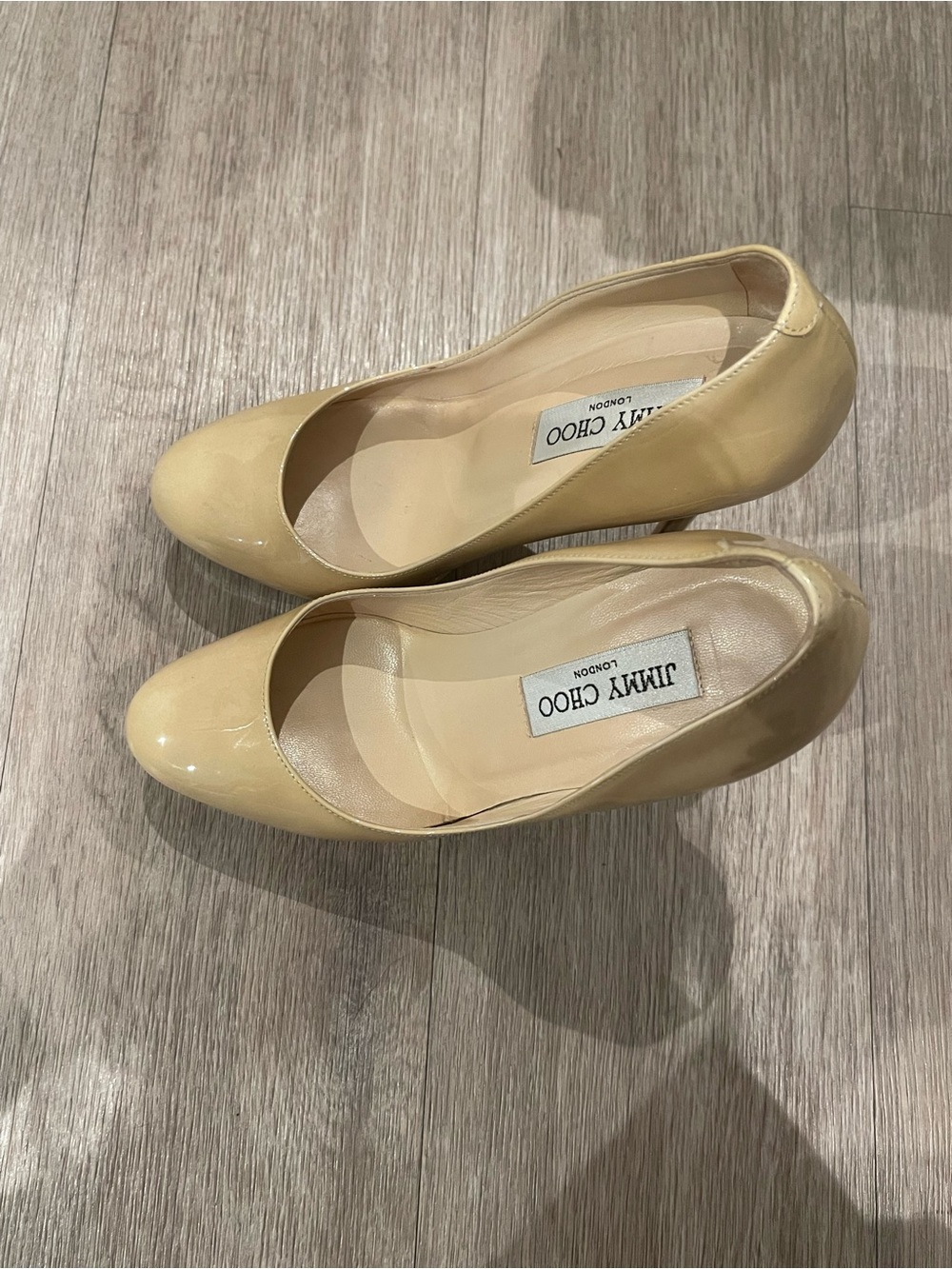 Jimmy Choo Nude Patent Leather Platform Pumps - Size EU 36/ US 6 - Picture 3 of 7